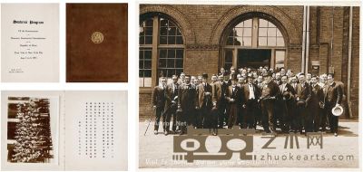 1915年作 爱迪生、张弼士、黄炎培、余日章等 中国访美实业团访美纪念相册 册26×20.5cm