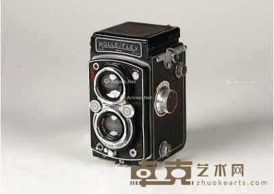 玛格丽特 旧笺及德国经典双反ROLLIFLEX相机 （一只） 13.5×9×7cm