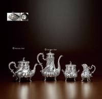 1895年制 纯银咖啡茶具 （四件套）