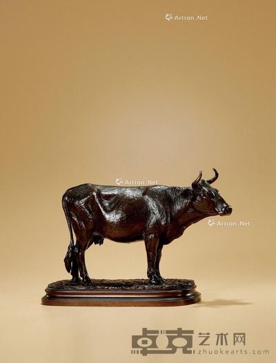 约19世纪 水牛 长54cm;宽19cm;高11.5cm