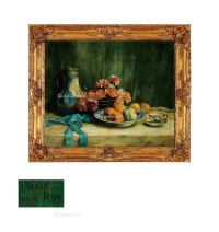 19至20世纪 静物 水果和鲜花 布面油画