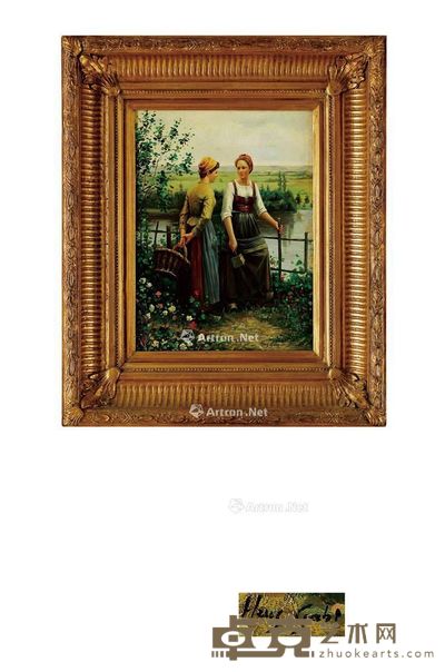 19至20世纪 年轻的荷兰女子 木板油画 高61cm;宽57cm