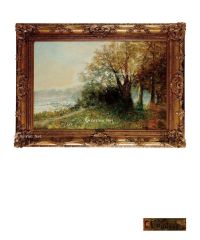 19至20世纪 公园美景 布面油画