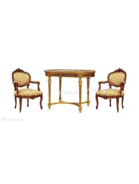 1890年制 法式下午茶桌椅套组