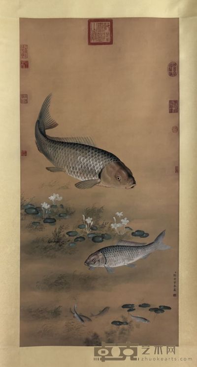 郎世宁·鱼藻图 