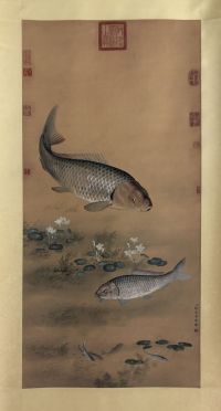 郎世宁·鱼藻图