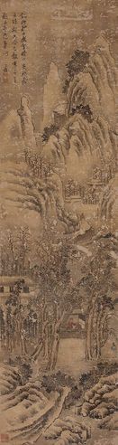黎简 山居雪景