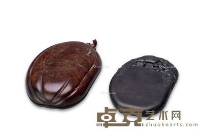 清 瓜形砚 长12cm;宽9.8cm