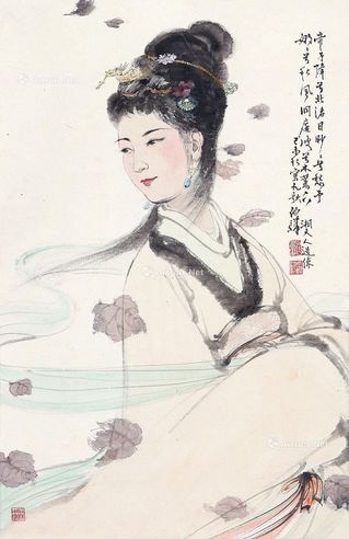 白伯骅 湘夫人像