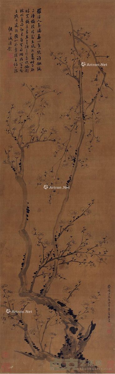 李香君 梅花 116×35cm