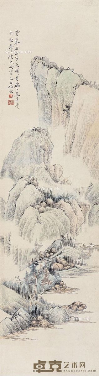 任预 山水 125×33cm