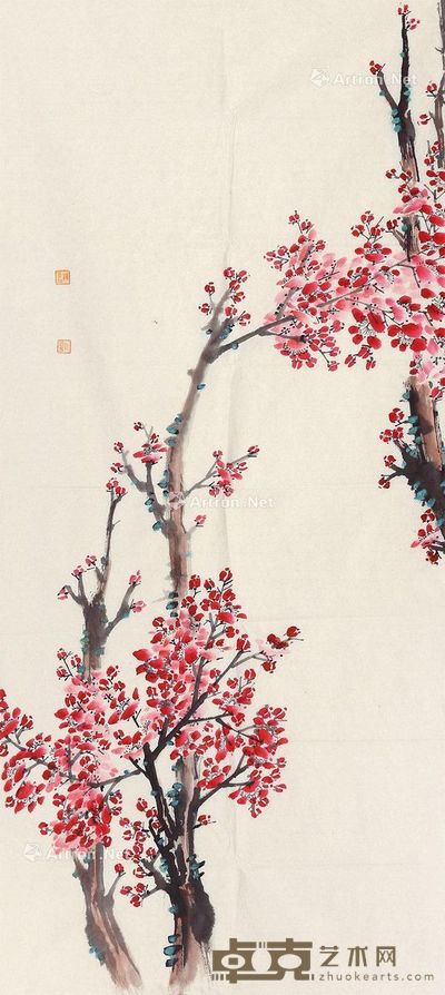 杨秀珍 桃花 99×44cm