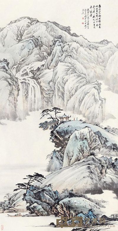 李德仁 看江山论英雄 137×70cm