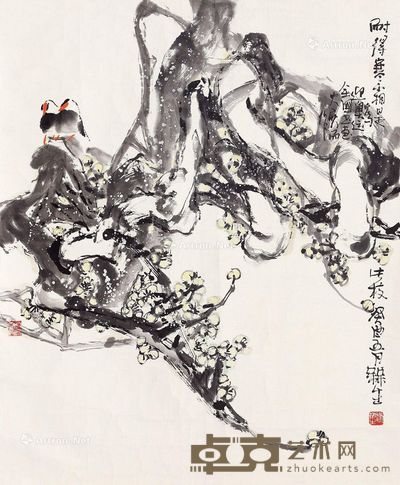 赵梅生 花鸟 104×84cm