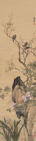 陈之佛 幽禽对语