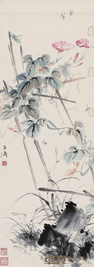 王雪涛 花鸟 88×32cm