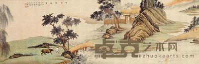 冯忠莲 山水 31×93cm