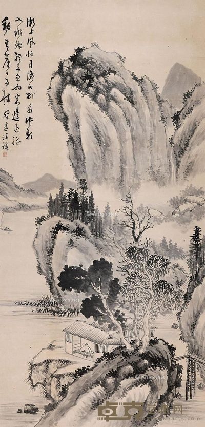 汪声远 湖光山色 149×72cm