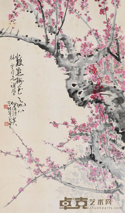 张英 红梅 132×78cm