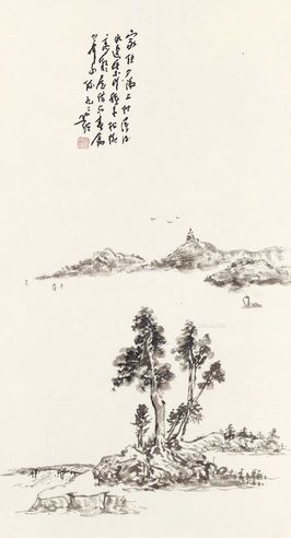 圆霖法师 山水