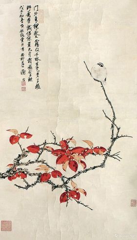 谢稚柳 花鸟