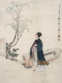 郑慕康 仕女