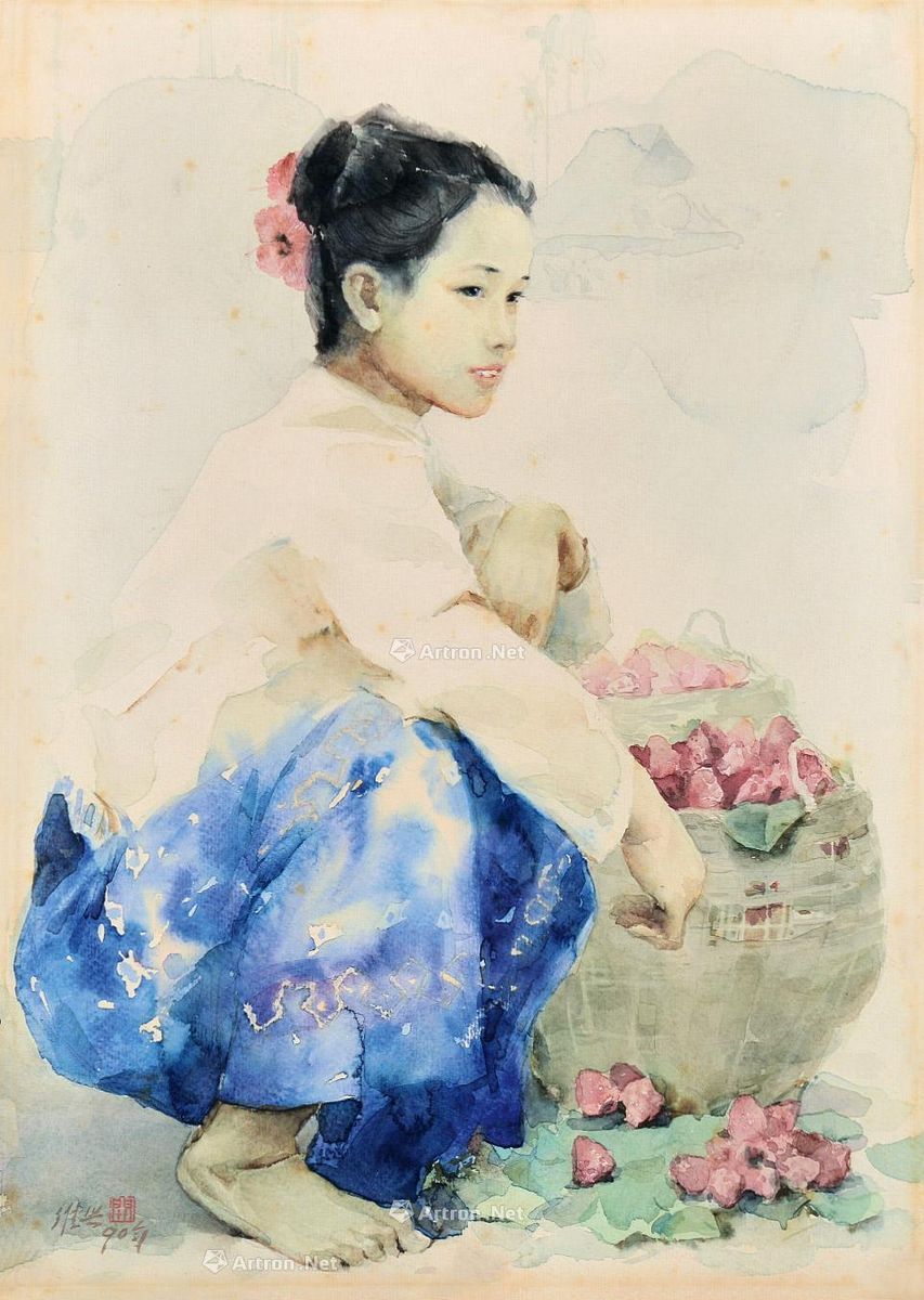 关维兴 小孩 52.5×37cm