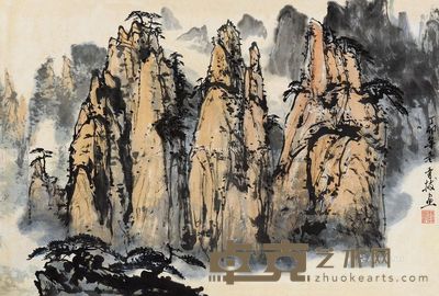 潘晋拔 山水 45×67cm