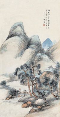 杨伯润 策杖游山