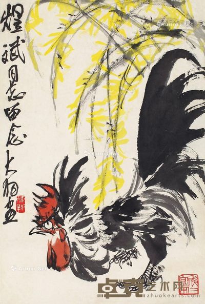 陈大羽 迎春大吉 67×46cm