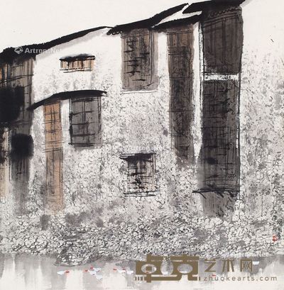 赵准望 月下江南 68×66cm