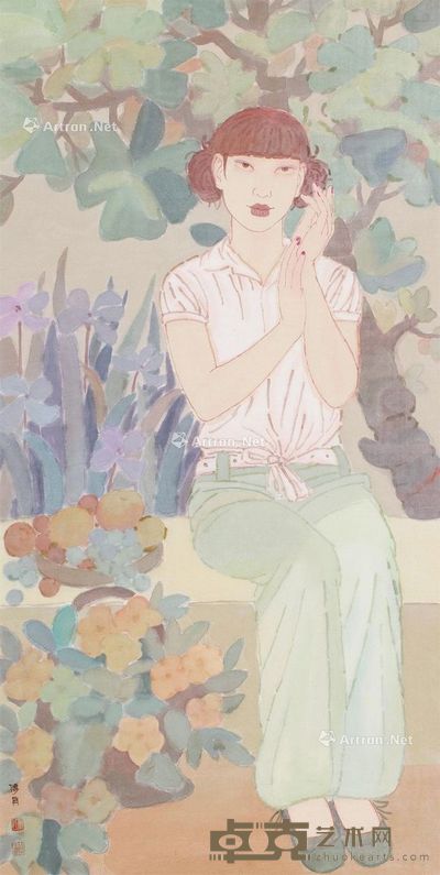 李传真 人物 138×70cm