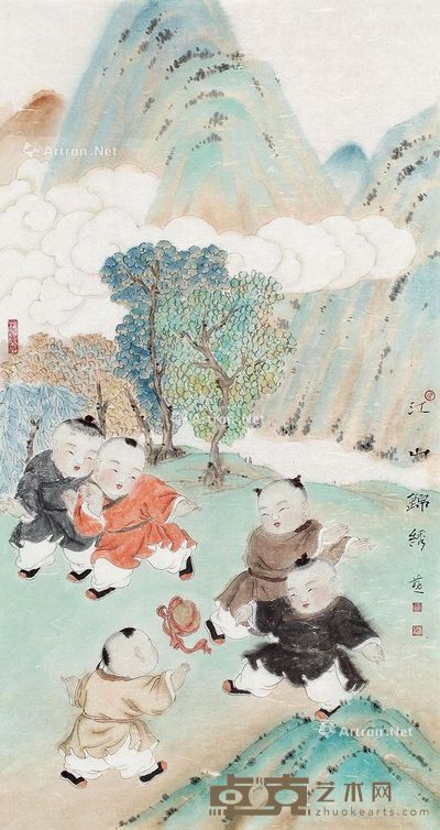 张红燕 江山锦绣 99×53cm