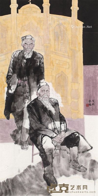 李振 人物 138×70cm