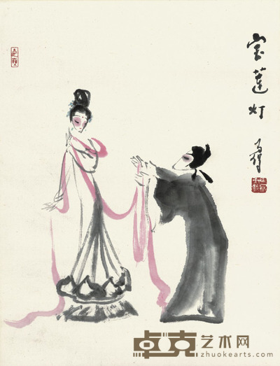 高马得 戏剧人物 45×35cm
