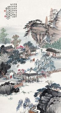 钱松嵒 山水