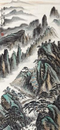 申石伽 山水