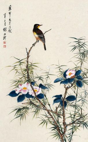 谢稚柳 花鸟