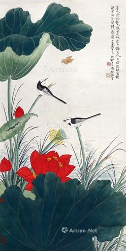 谢稚柳 花鸟