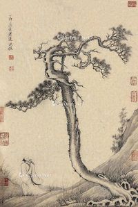 陈洪绶 山水