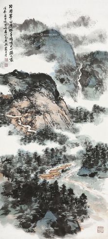 俞子才 山隅人家