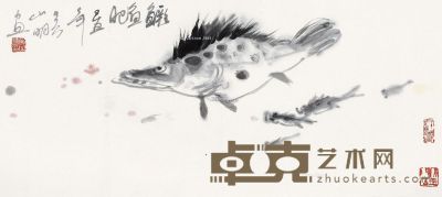 吴山明 鳜鱼肥 31×68cm