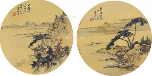 夏仲清 山水小品