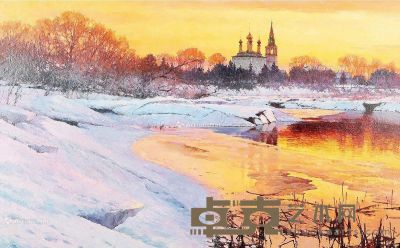 奥列格·安德烈尤克 俄罗斯油画阳光城堡 70×110cm