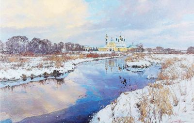奥列格·安德烈尤克 俄罗斯油画莫斯科郊外