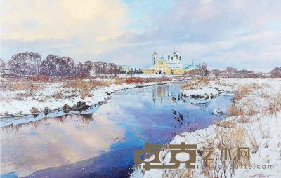奥列格·安德烈尤克 俄罗斯油画莫斯科郊外 70×110cm