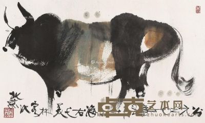 韩美林 牛 52×86cm