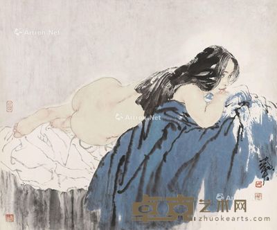 何家英 裸女 69×83cm