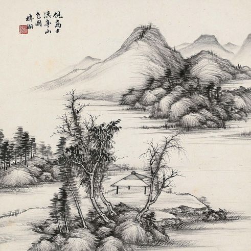 殷梓湘 溪亭山色