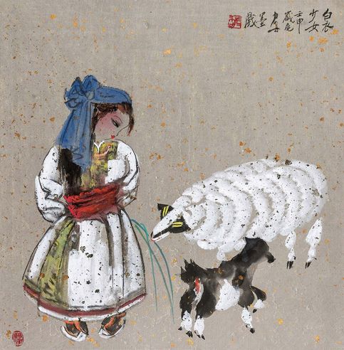 杨力舟 白衣少女